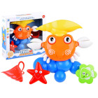 Spalvingas vonios žaislas Krabas su fontanu