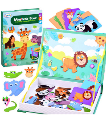 Magnetinė dėlionė ZOO gyvūnai