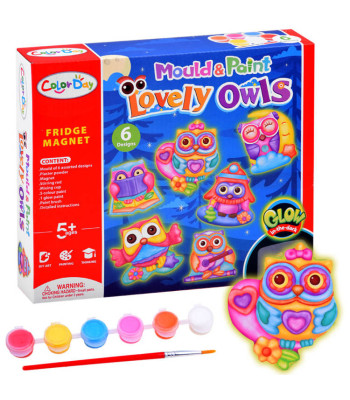 Kūrybinis magnetų komplektas pelėdos - Pasidaryk pats ZA3773