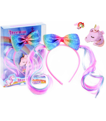 Žavinga blizganti galvos juosta su kasytėmis ir kaspinu ZA3795