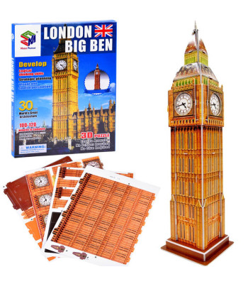 3D dėlionė Londono Big Ben, 30 elementų