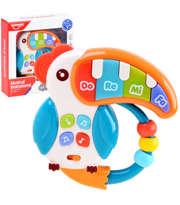 Interaktyvus muzikinis tukanas žaislas
