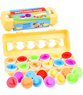 Dėlionė Kiaušiniai - Formų Derinimas 12 vnt.