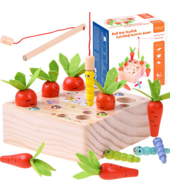 Medinis žaidimas - Sudėk Morkas ir Vabaliukus