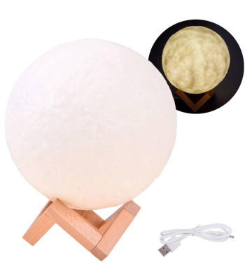 Naktinė lempa Mėnulis Moon Light 3D 18cm