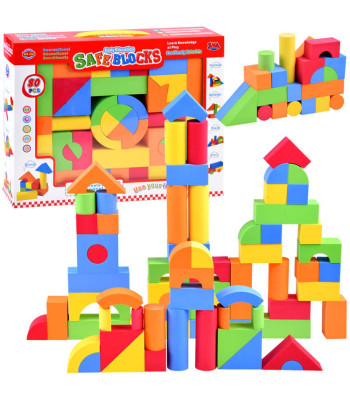 Minkšti spalvoti putpelių blokai - 80 vnt.