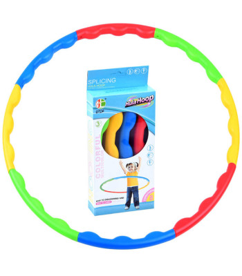 Hula hop sulankstomas spalvotas lankas 60 cm, 8 dalių