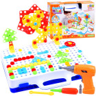 Kūrybinis konstruktorių rinkinys 237 vnt. su grąžtuku