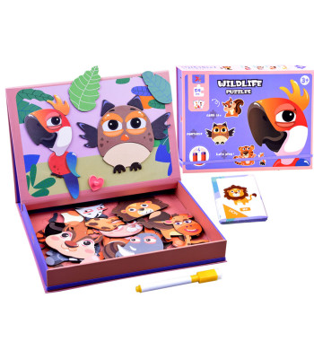 Magnetinė dėlionė Gyvūnai 54 el Magnetinė lenta