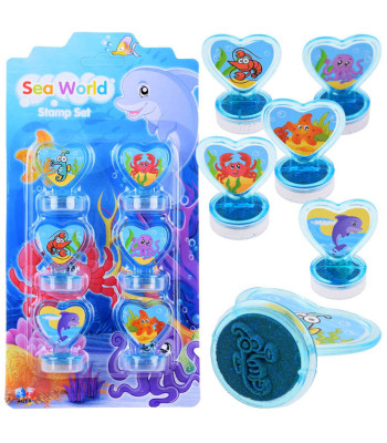 Jūros Gyvūnų Spaudų Rinkinys 6 vnt.