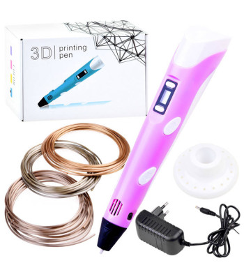 3D magiškas rašiklis su pakeičiamais užpildais