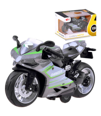 Diecast modelio motociklas su įtempimu, žaislas ZA3933