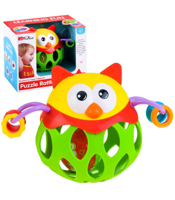 Grzechotka GRYZAK Pelėda - Minkšta Žaisliukas ZA1283