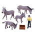 Gyvūnų figūrėlių rinkinys „Ūkio asiliukai“