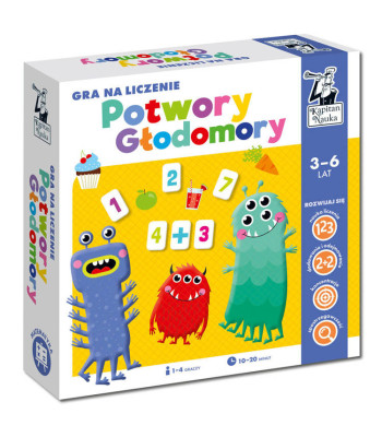 Žaidimas Skaičiavimo Monstrai ir Alkanukai 3-6 metų GR0538
