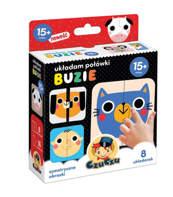 CzuCzu Dviejų dalių dėlionės vaikams nuo 15 mėnesių