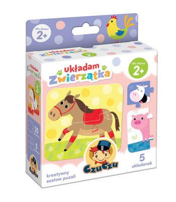 CzuCzu Dėlionės Gyvūnėliai 5 dėlionių rinkinys ZA4048