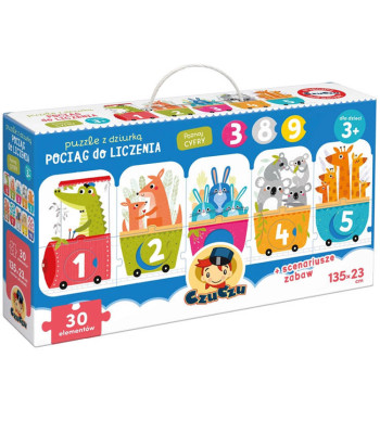 CzuCzu dėlionė su skylutėmis traukinys skaičiavimui ZA4073