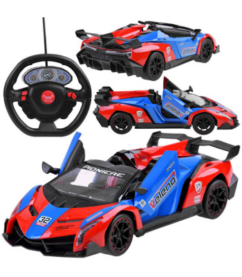 Nuotoliniu būdu valdomas sportinis automobilis su atidaromomis durimis ir pulteliu RC0583