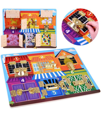 Sensorinė manipuliacinė lentelė „Užraktai“ ZA4133