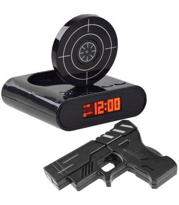 Budzik su pistoletu ir taikiniu ZA2486 CY