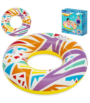Bestway Pripučiamas plaukimo ratas GEOMETRIC 107 cm 12+