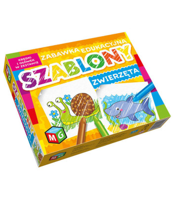 Multigra Rinkinys Šablonai Gyvūnai + pieštukai KS0560