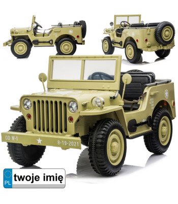 Karinis automobilis su akumuliatoriumi Jeep Willys pilot PA0249