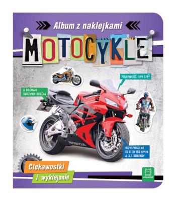 Albumas su lipdukais. Motociklai. KS0634