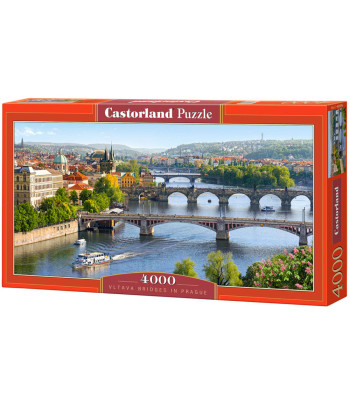 Puzzle 4000 el. Vltava Tiltai Prahoje