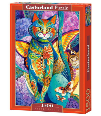 Puzzle 1500 dalių Feline Fiesta