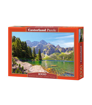 Puzzle 1000 dalių Morskie Oko ežeras, Tatrai, Lenkija
