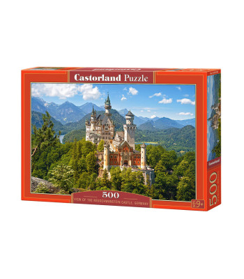 Puzzle 500 dalių: Neuschwanstein pilies vaizdas