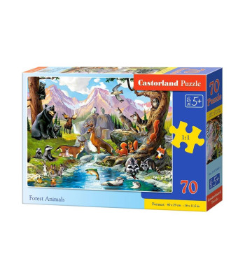 Dėlionė 70 el. Miško Gyvūnai