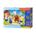 Puzzle 20 dalių MAXI Trys mažyliai paršeliai