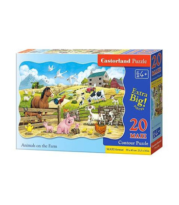 Dėlionė 20 dalių MAXI Gyvūnai ūkyje