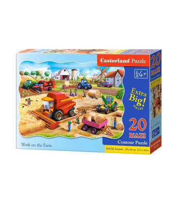 Dėlionė 20 elementų MAXI Darbas ūkyje