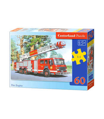 Puzzle 60 dalių gaisrinės automobilis