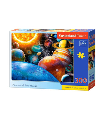 Planetas ir jų palydovai dėlionė 300 dalių