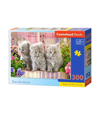 Puzzle 300 detalių - Trys Pilki Kačiukai