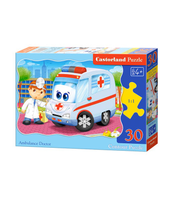 Puzzle 30 dalių Ambulance Doctor