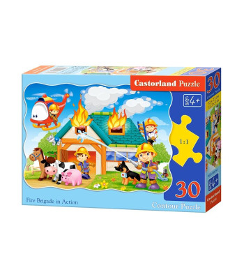 Dėlionė 30 dalių - Gaisrinė veiksme