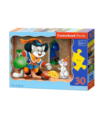 Puzzle 30 el. Katinas su batais