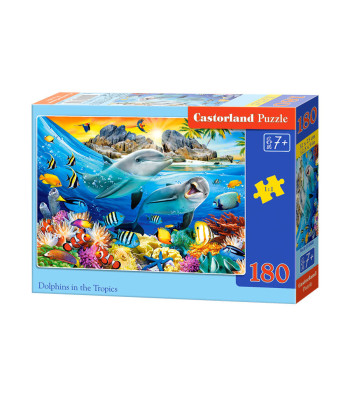 Delfinai Tropikuose dėlionė 180 elementų