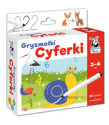 Karty piešimui Gryzmołki Skaičiukai 3-6 metų KS0668