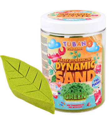 Tuban dinaminis smėlis 1kg žalias