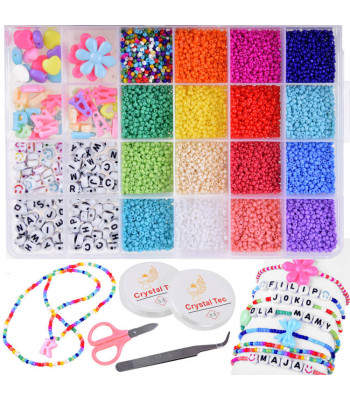 Koralikų rinkinys apyrankėms kūrti - DIY papuošalai vaikams ZA4172