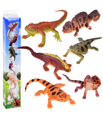 Guminių driežų rinkinys 6 vnt. ZA4189