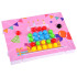 Edukacinė mozaika vaikams – Spalvota dėlionė su mygtukais