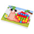 Edukacinė mozaika vaikams – Spalvota dėlionė su mygtukais